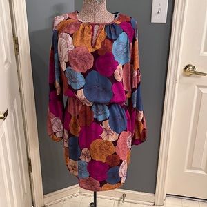 Cute and colorful cold shoulder tunic/dress ReneeC M